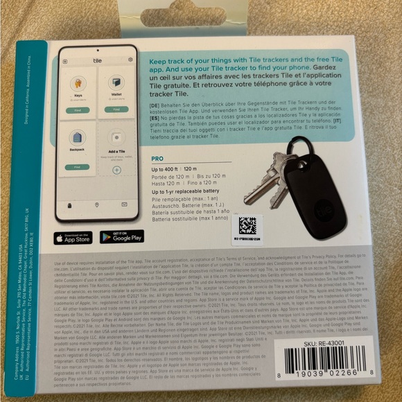 Tile Tracker Bundle - Mate, Slim, Sticker, Pro Bluetooth Trackers - Picture 8 of 8